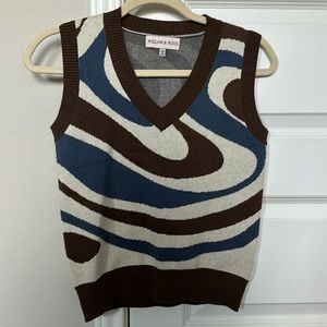Stripped sweater vest